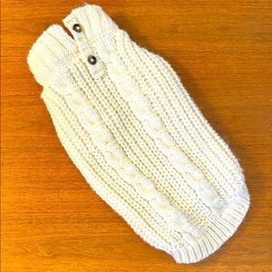 Dog cable knit sweater